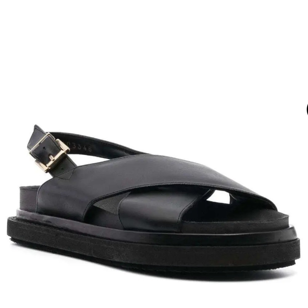 ALOHAS Marshmallow Vegan Leather Sandals with Wide Strap - Picture 2 of 3